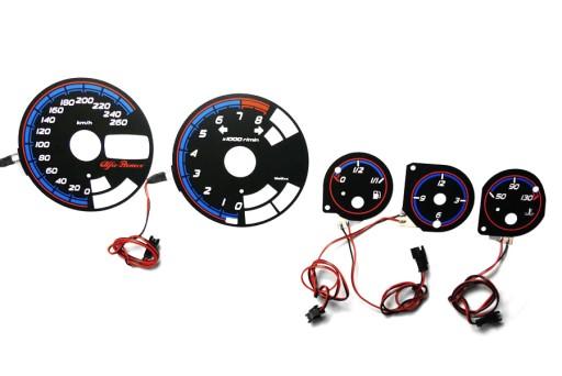 Alfa Romeo 156 циферблати лічильника INDIGLO pattern 4