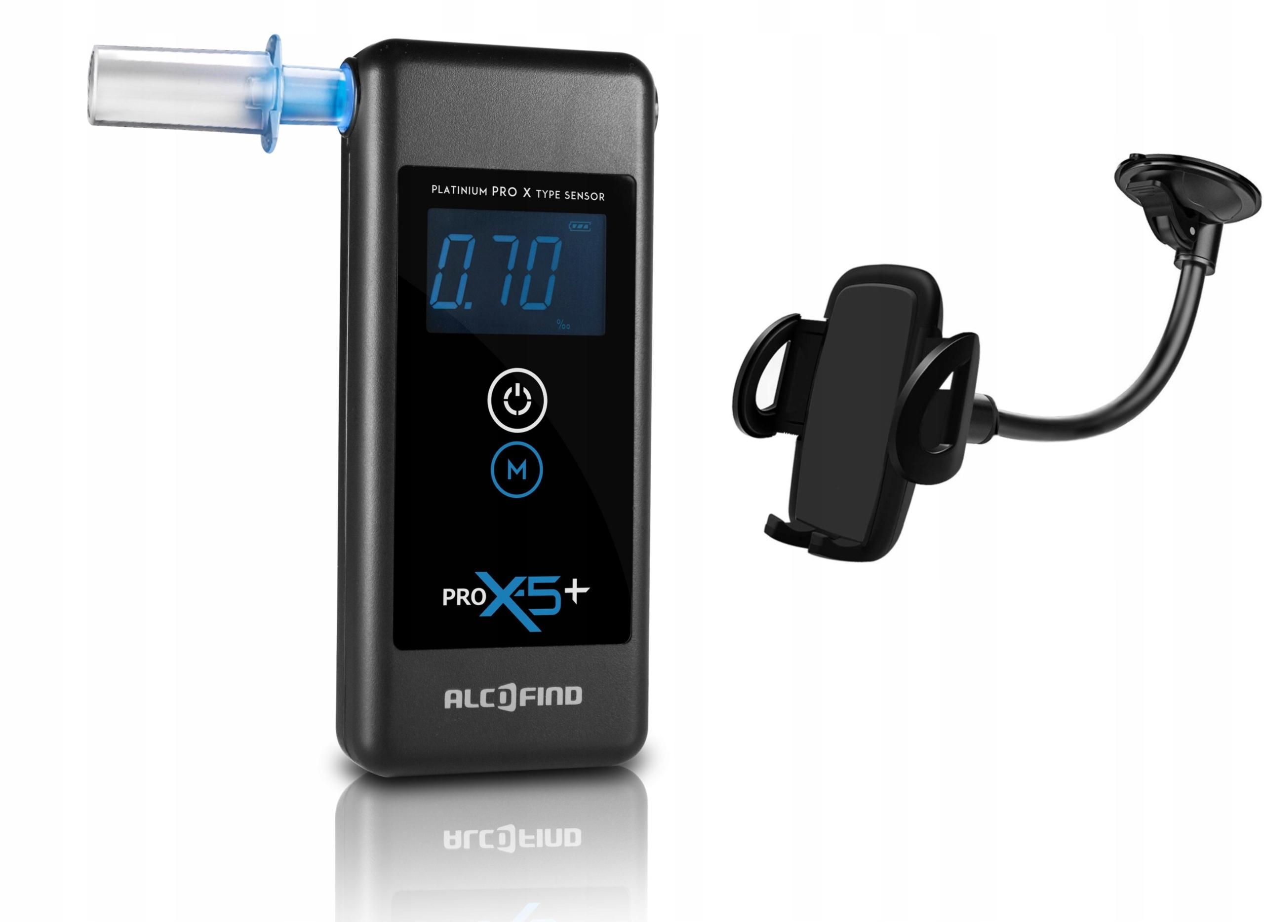 Алкотестер ALCOFIND PRO X-5 + калибровка 12 м + ручка
