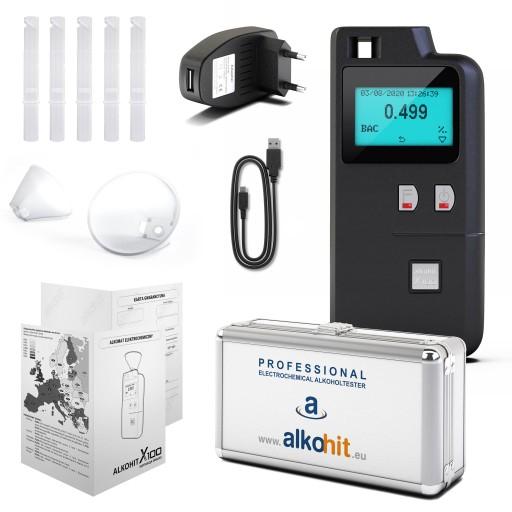Алкотестер x100 алюмінієвий поліцейський чемодан!