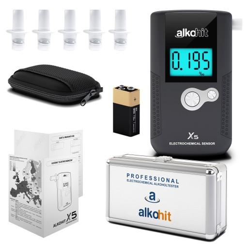 Алкотестер спирт X5 GW 2L Мундштуки + валіза безкоштовно!