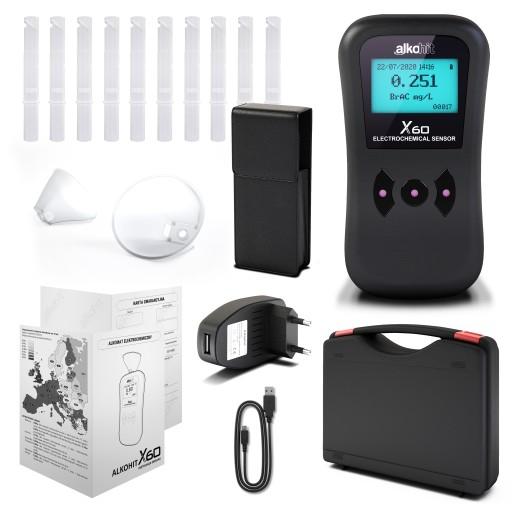 Алкотестер спирт X60 тестер тверезості фірма GW 3 л