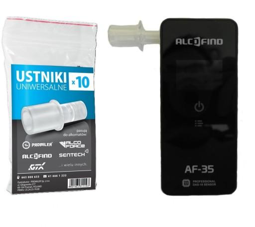 Алкотестер AlcoFind AF-35 откалиброван + мундштуки