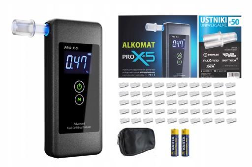 Алкотестер Alcofind PRO X - 5 + калібрування + мундштук 50шт