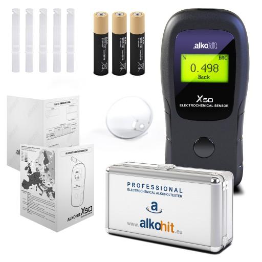 Алкотестер спирт X50 бесплатно 3 калибровки + чемодан!