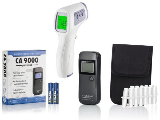 Алкотестер CA 9000 PRO + термометр мундштуки чехол