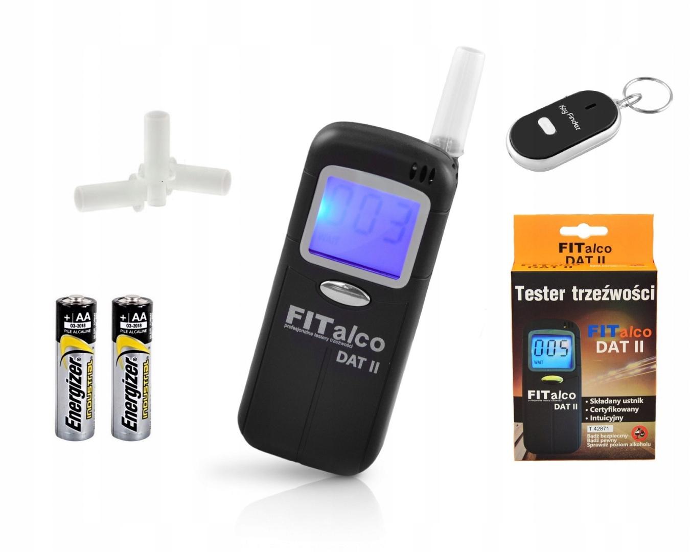 Алкотестер FitAlco Dat II LCD LED + мундштуки + бесплатно