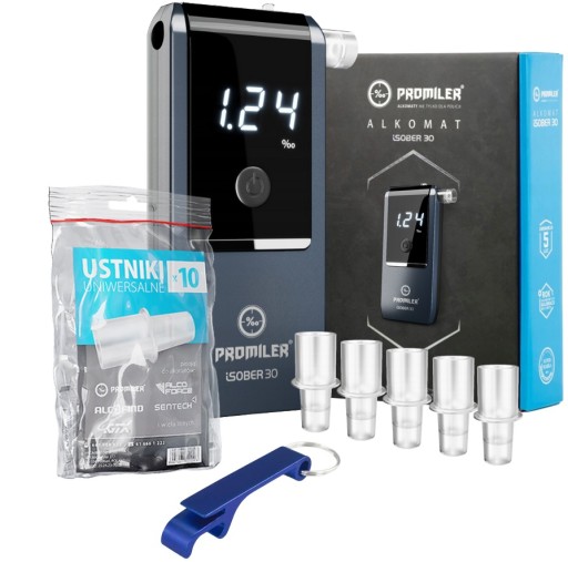 Алкотестер PROMILER iSober 30 Калибровка в день отправки + кейс и 10 мундштуков