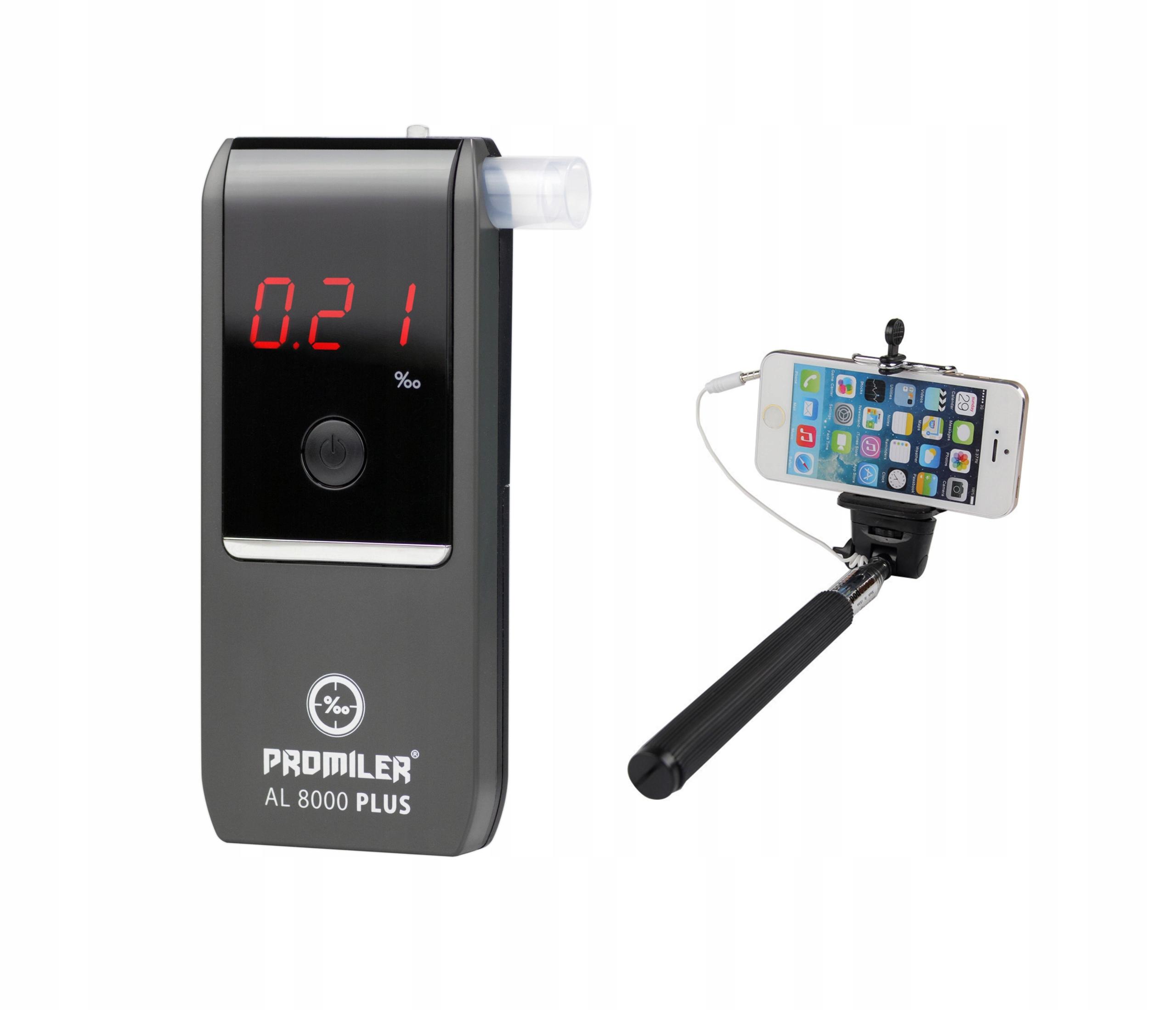 Алкотестер Promiler AL8000 PLUS + Selfie калибровка 24 м