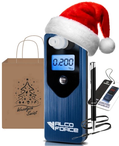 Електрохімічний алкотестер AlcoForce EVO ідеально підходить для подарунка Санті