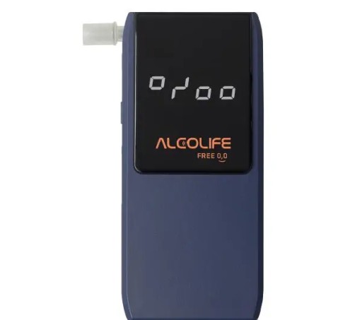 Електрохімічний алкотестер Alcolife Free, акумулятор, калібрування, 5 мундштуків