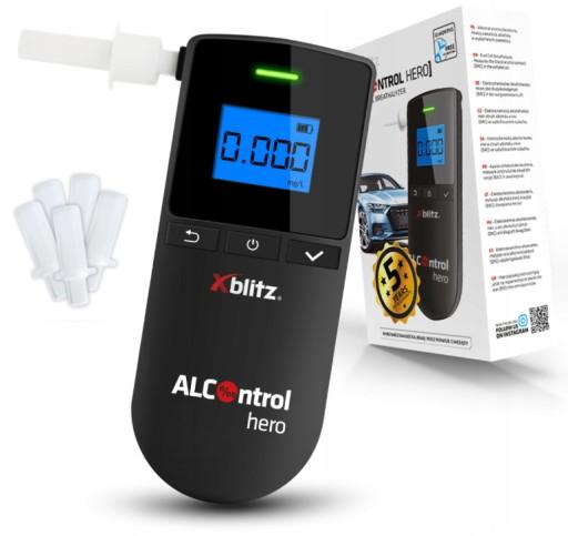 Електрохімічний алкотестер XBLITZ HERO + 5X мундштук
