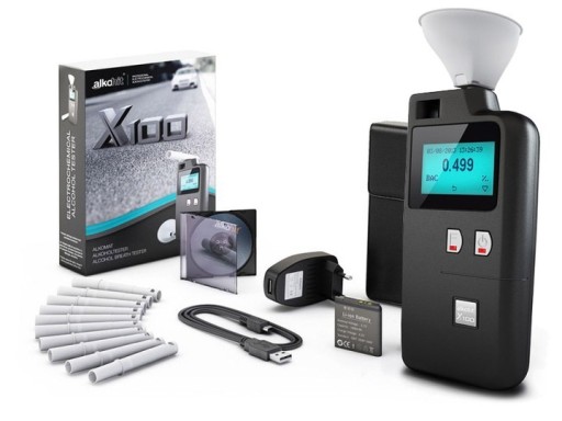 Поліцейський електрохімічний алкотестер Alkohit X100, необмежена калібрування