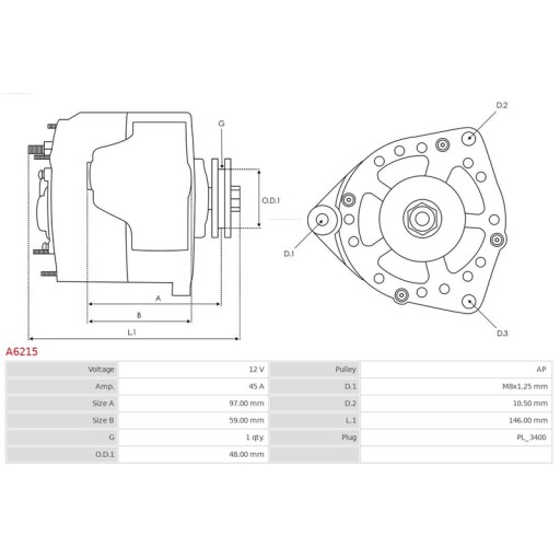 Podszybie Компл. 2 Части Ford F150 2015