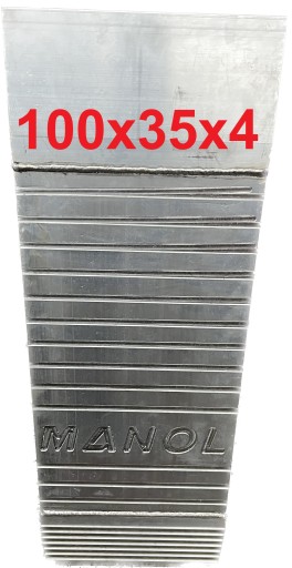 Алюмінієва подовжуюча рампа для під’їзної дороги 100x35x4