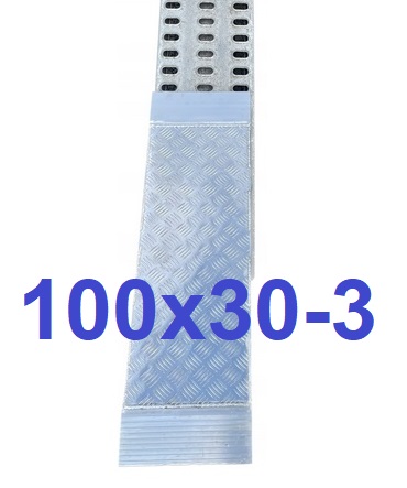 Alu Trap Алюминиевый пандус 1000x295x45x3mm 3B-8 Рампа Driveway Ryfel 100x30