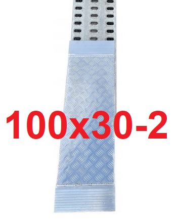Алюминиевая ловушка, алюминиевая рампа, удлинитель рампы, проезд, 100x30-2 2B-4