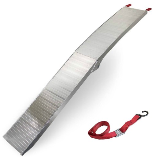 Алюминиевый пандус грузоподъемностью 340 кг, пандус + ремень безопасности