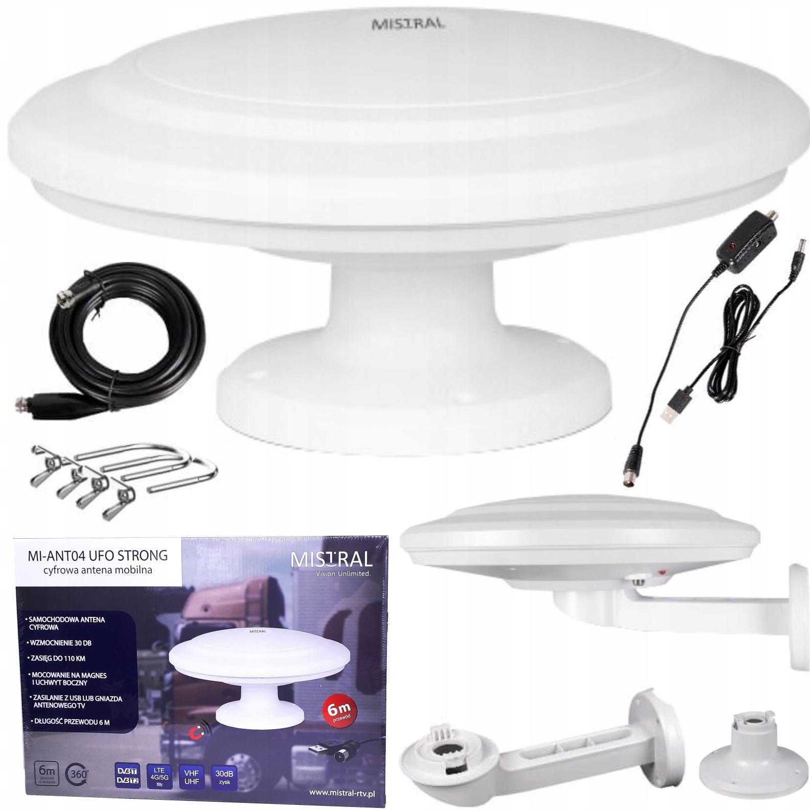 Антена DVB-T2 Автомобільна Mistral UFO магніт 04b