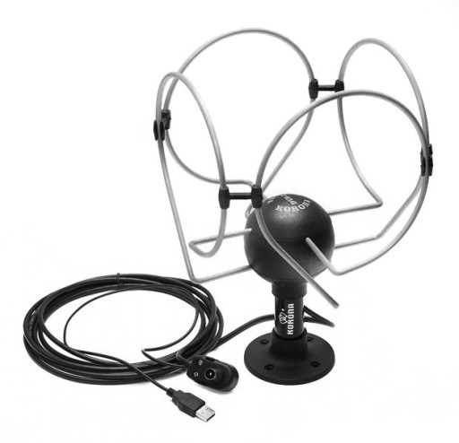 Автомобільна телевізійна антена Crown TS extra dvb - T всенаправлена USB