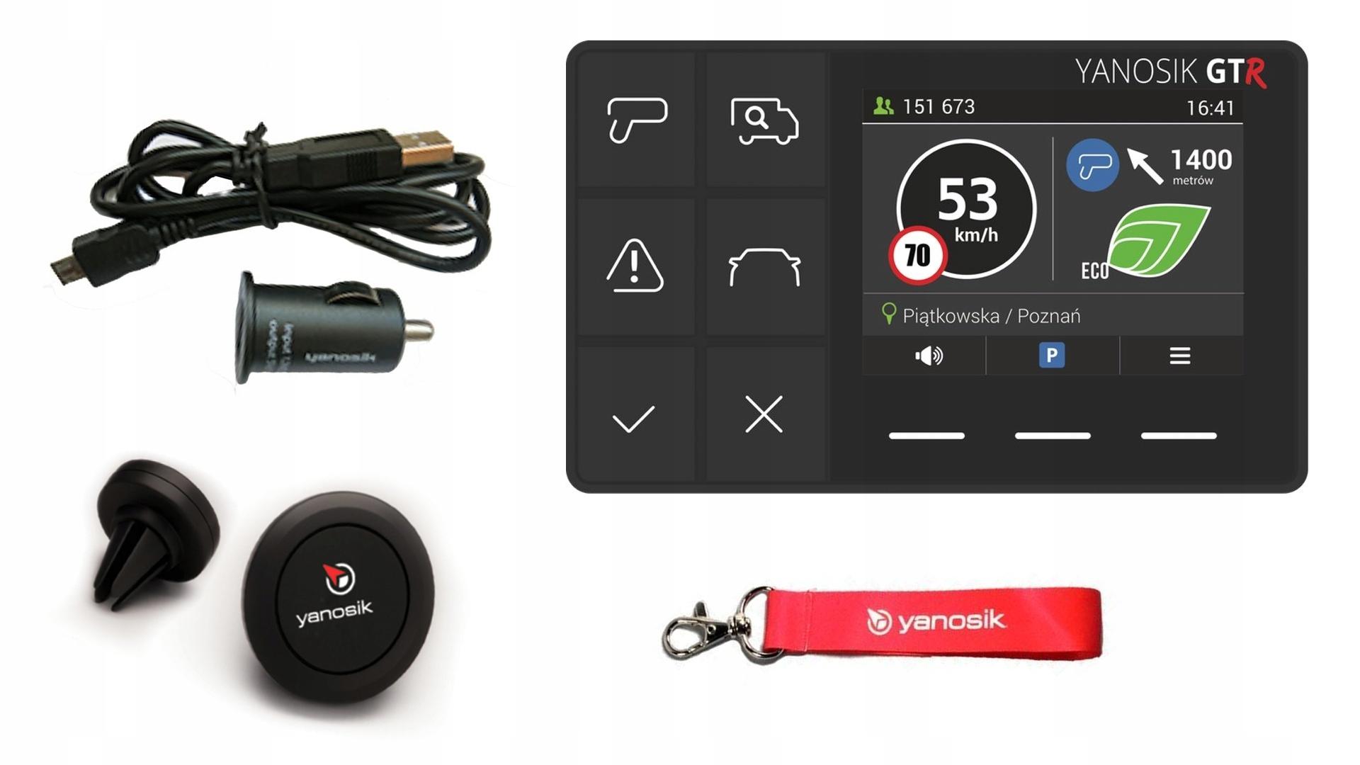 Антирадар YANOSIK S-clusive GTR магазин Ченстохова