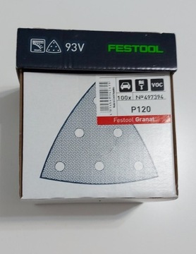 FESTOOL Абразивный лист V93/6 P120/100 шт 497394