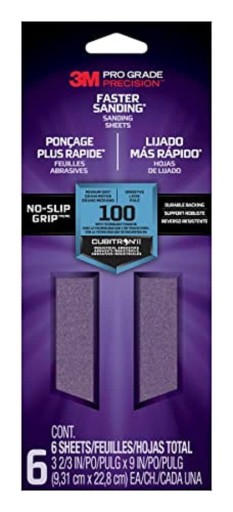 Шлифовальные листы Pro Grade Precision 3M Pro-Grade Grit 100