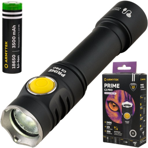 Ліхтарик ARMYTEK Prime C2 Pro v4 Magnet 2400lm Whit