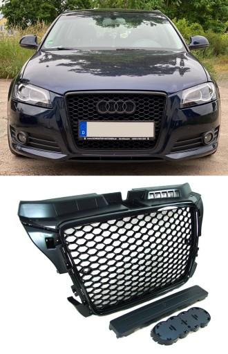 Dummy grill Audi A3 8P lift RS look gloss PDC