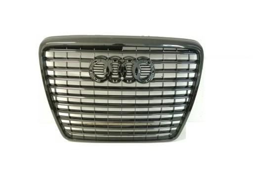 Заглушка радиаторной решетки AUDI A6 C6 LIFT 2009-11 ЧЕРНАЯ