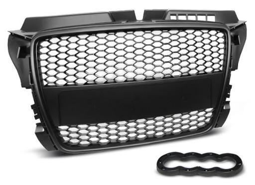 Audi A3 8P 08-12 решітка решітки чорний матовий ala RS S3