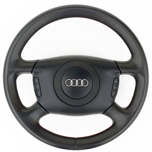 Спортивный руль Audi A4 B5, кожа, многофункциональная подушка безопасности