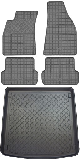 Audi A4 B6 B7 Kombi 2001-2008 SET - Коврик в багажник + коврик для ног