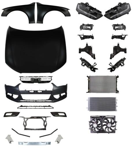 3479 - Audi A4 B8 11-16 Ремінь бампера Балка капота