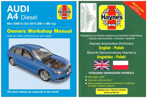 Audi A4 B8 diesel (2008-2015) Керівництво по ремонту Haynes + безкоштовно