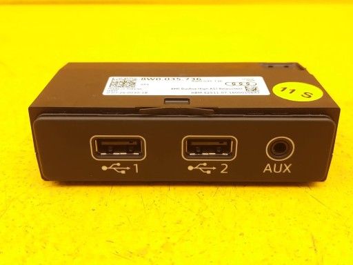 Audi A4 B9 8W РАЗЪЕМ USB 8W0035736