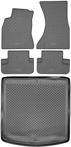 Audi A5 I Sportback 2007-2016 Коврики резиновые + коврик в багажник
