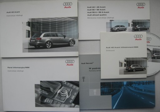 Audi A6 AVANT C6 FL 2008-2011 Польська інструкція користувача +MMI +скорочена 2008