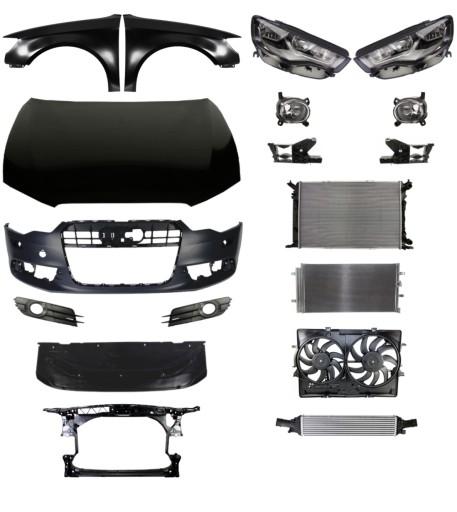 3435 - Audi A6 C7 10-15 Ремінь бампера Балка капота