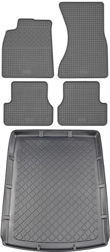 Audi A6 C7 Avant Kombi 2011-2018 SET - Коврик в багажник + коврик для ног