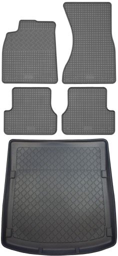 Audi A6 C7 SD 4D 2011-2018 SET - Коврик в багажник + коврик для ног