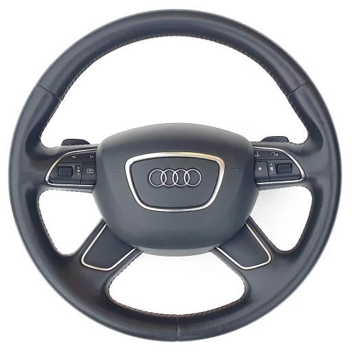 Audi A6 C7 шкіряне кермо, airbag, DSG sport подрулі