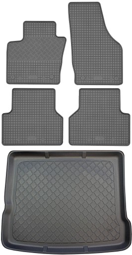 Audi Q3 SUV 2011-2018 SET - Коврик в багажник + коврик для ног