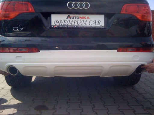 Замена накладки заднего диффузора Audi Q7 4LO CROSS OFFROAD