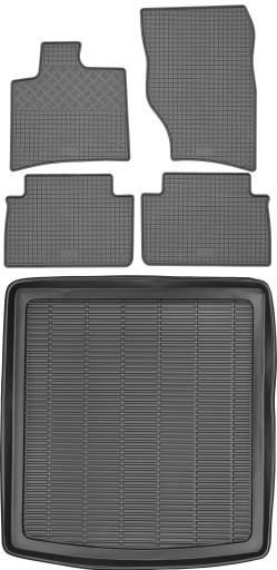 Audi Q7 I SUV 2005-2014 КОМПЛЕКТ - Килимки + килимок в багажник