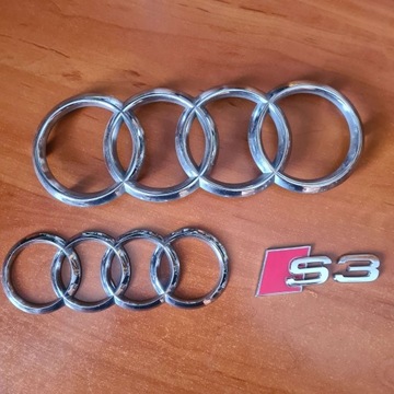 Audi S3 емблема логотип значок передній + задній + S3 OEM