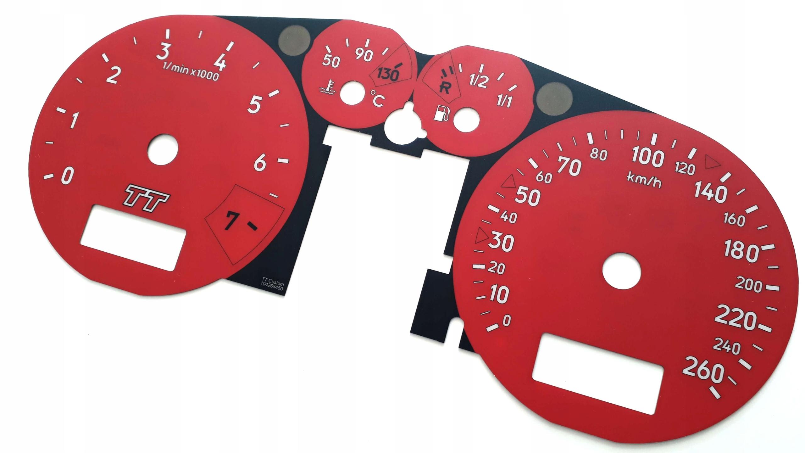 Audi TT 8N Speedometer dials replacement for CUSTOM MoMan