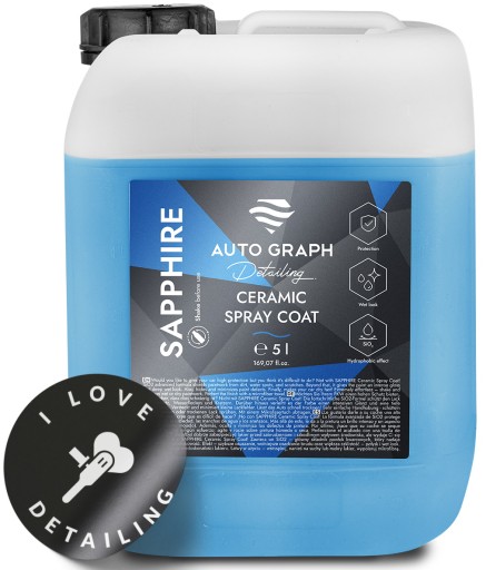 Auto Graph Сапфировое керамическое напыление для быстрой детализации с SiO2 5 л