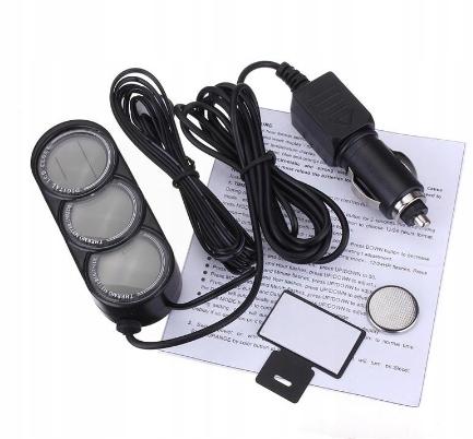 Авто РК-цифровий термометр годинник