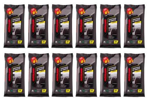 Autoland Cockpit Wipes натуральний біорозкладаний 12x25 шт.