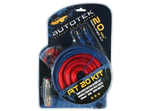 Кабелі Autotek AT20KIT для підсилювача 20 мм2 / 1000 Вт